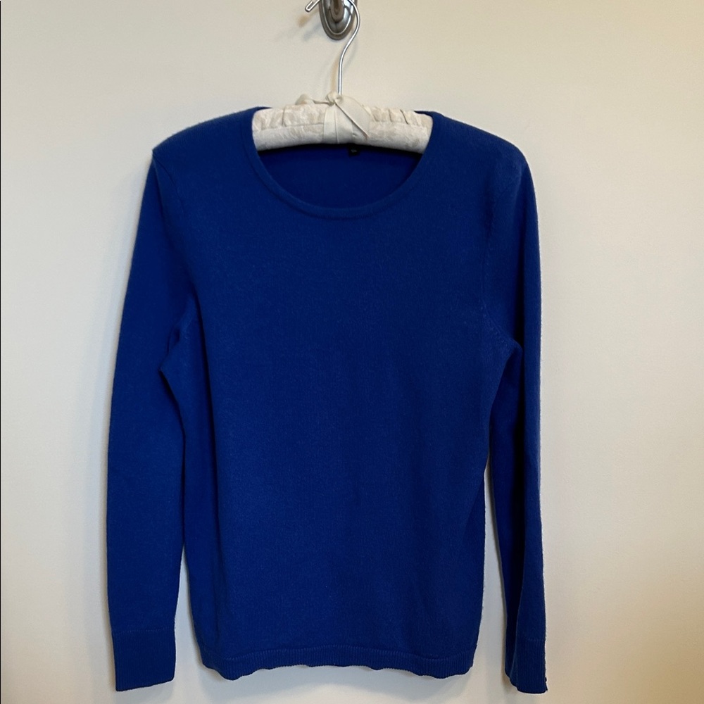 Talbots Vibrant Blue Crew Neck Sweater